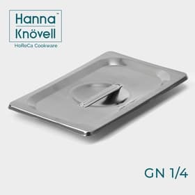 Крышка к гастроёмкости GN 1/4 Hanna Knövell, 26.5×16.5 см толщина 0.6 мм, нержавеющая сталь