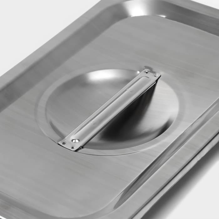 Крышка к гастроёмкости GN 1/4 Hanna Knövell, 26.5×16.5 см толщина 0.6 мм, нержавеющая сталь