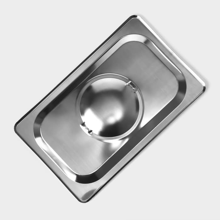 Крышка к гастроёмкости GN 1/4 Hanna Knövell, 26.5×16.5 см толщина 0.6 мм, нержавеющая сталь