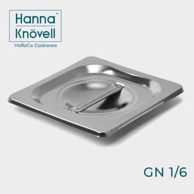Крышка к гастроемкости GN 1/6 Hanna Knövell, 17.7×16.2 см толщина 0.6 мм, нержавеющая сталь