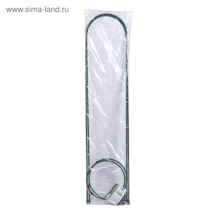 Шпалера, 135×30×1 см, металл, зелёная, «Ракета Клевер»