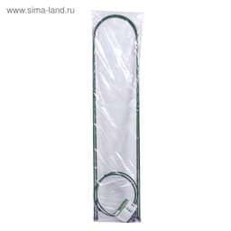 Шпалера, 135×30×1 см, металл, зелёная, «Ракета Клевер»