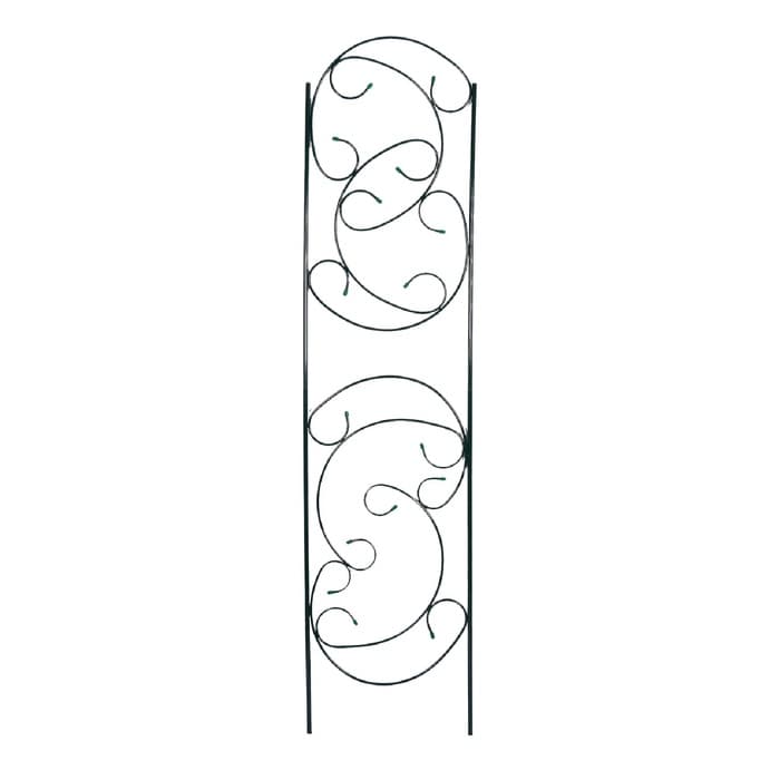 Шпалера, 217×55×1 см, металл, зелёная, «Эска»
