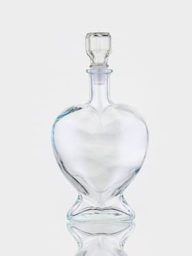 Ваза - бутылка декоративная «Сердце», для песочной церемонии, 12.5×6.5×19 см, 500 мл