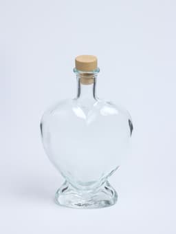 Ваза - бутылка декоративная «Сердце», для песочной церемонии, 12.5×6.5×19 см, 500 мл