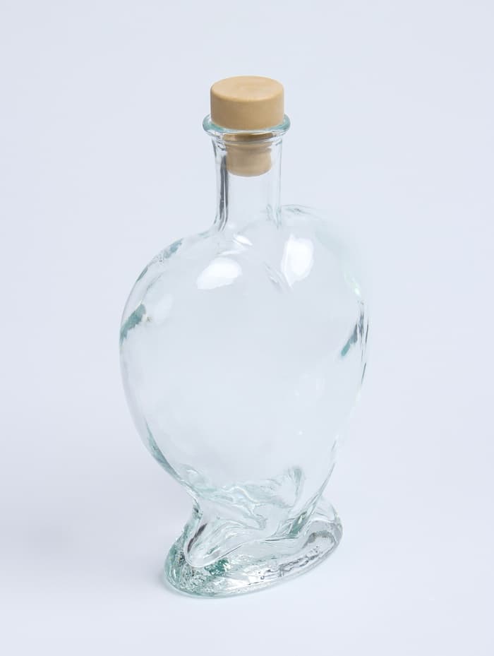 Ваза - бутылка декоративная «Сердце», для песочной церемонии, 12.5×6.5×19 см, 500 мл