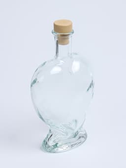 Ваза - бутылка декоративная «Сердце», для песочной церемонии, 12.5×6.5×19 см, 500 мл