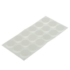 Накладка мебельная ТУНДРА, d=25 мм, круглая, белая, 18 шт.