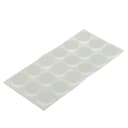 Накладка мебельная ТУНДРА, d=25 мм, круглая, белая, 18 шт.