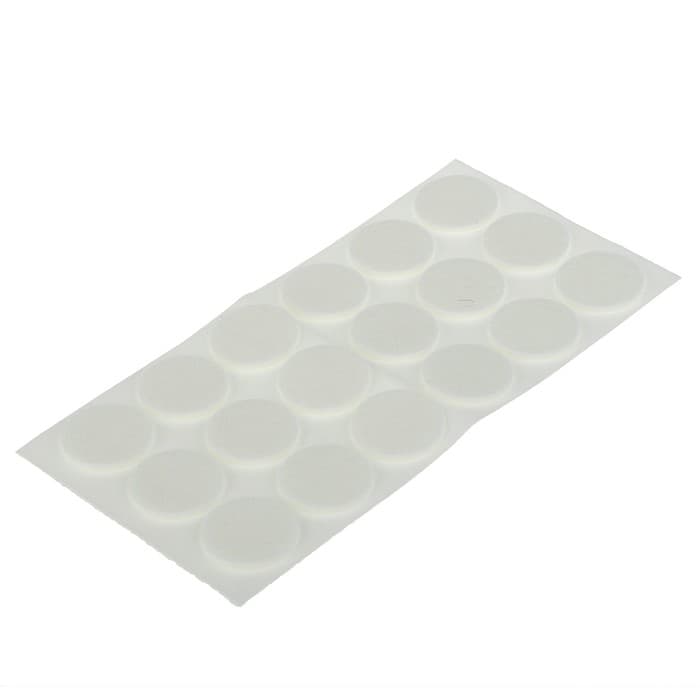 Накладка мебельная ТУНДРА, d=25 мм, круглая, белая, 18 шт.