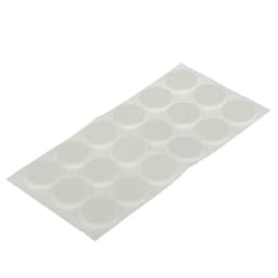 Накладка мебельная ТУНДРА, d=25 мм, круглая, белая, 18 шт.