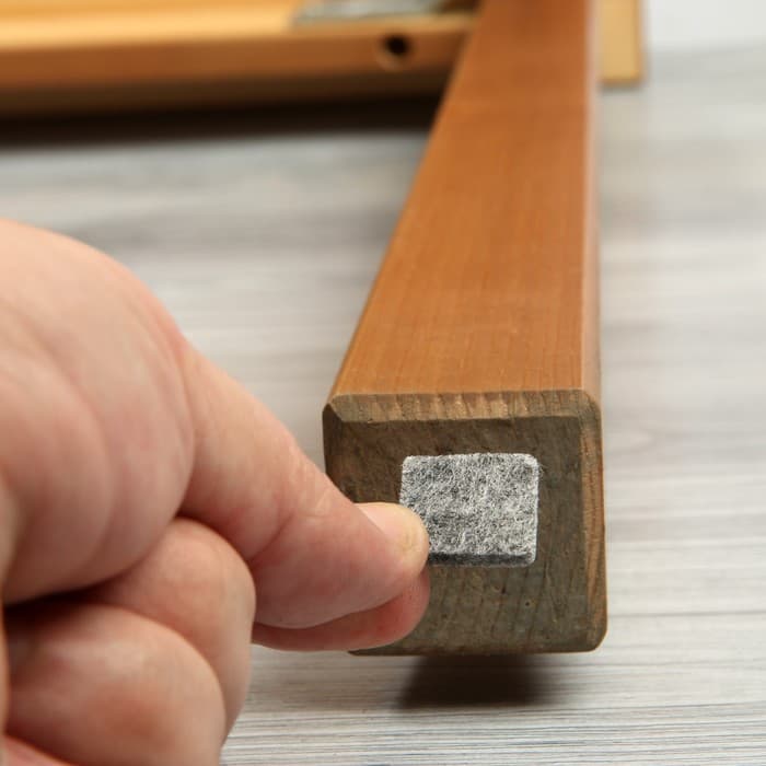 Накладка мебельная ТУНДРА, 19×19 мм, квадратная, серая, 32 шт.