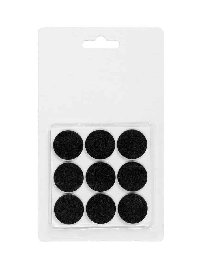 Накладка мебельная ТУНДРА, d=25 мм, круглая, коричневая, 18 шт.