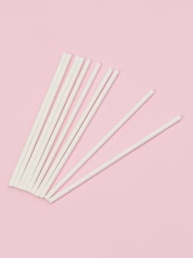 Палочки для леденцов Доляна, d=0.3 см, 10 см, набор 80 шт., пластик, белые