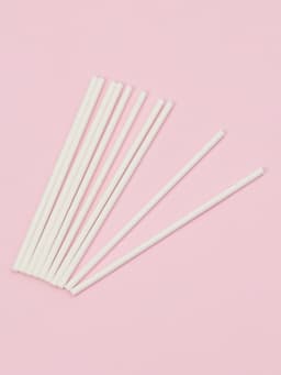 Палочки для леденцов Доляна, d=0.3 см, 10 см, набор 80 шт., пластик, белые