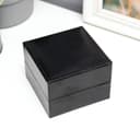 Шкатулка для часов 1 отделение «Строчка на чёрном», искусственная кожа, 7×9.5×9.5 см