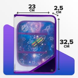Папка для труда, А4, пластиковая, 23×32.5×2.5 см, «Ракета»