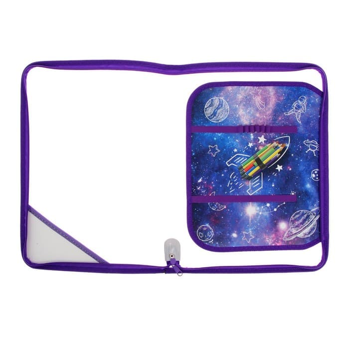 Папка для труда, А4, пластиковая, 23×32.5×2.5 см, «Ракета»