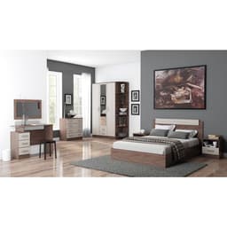 Шкаф четырехстворчатый «Квадро», 1600×487×2200 мм, цвет ясень шимо