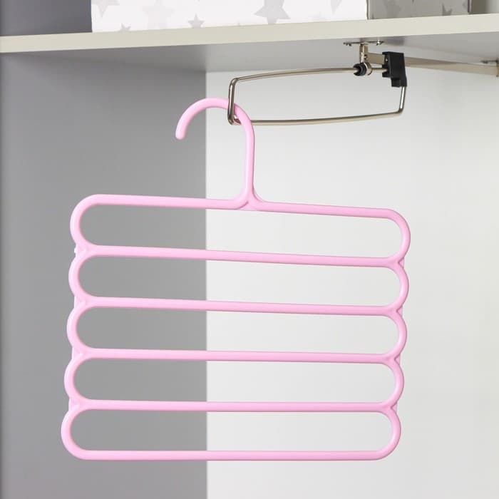 Плечики - вешалки для брюк и юбок Доляна, многоуровневая, 29.5×28.7 см, МИКС