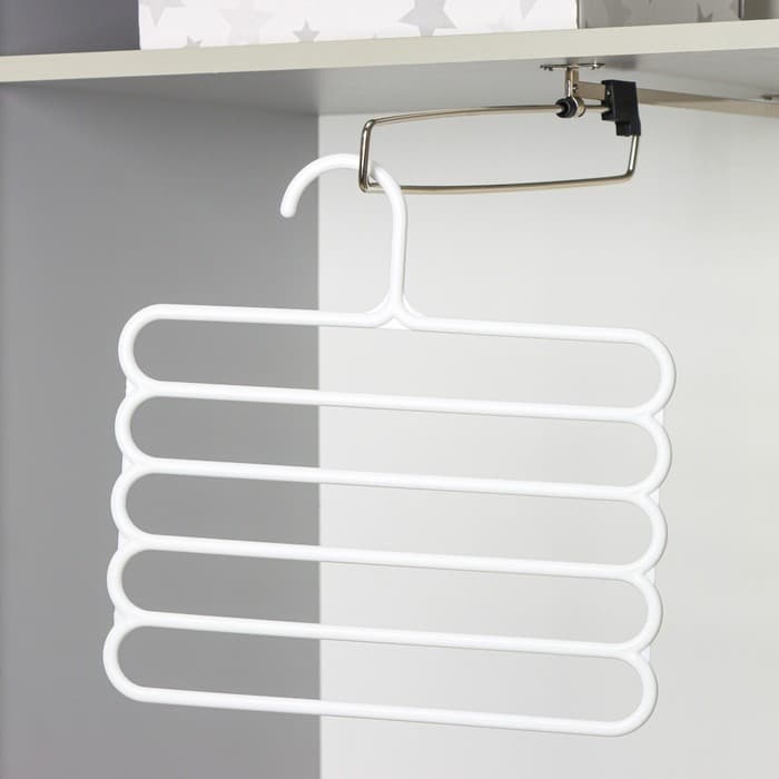 Плечики - вешалки для брюк и юбок Доляна, многоуровневая, 29.5×28.7 см, МИКС