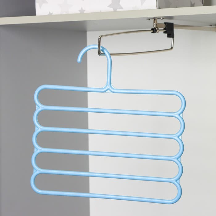 Плечики - вешалки для брюк и юбок Доляна, многоуровневая, 29.5×28.7 см, МИКС