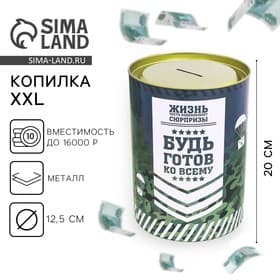 Копилка XXL «НЗ», 20×12.5 см