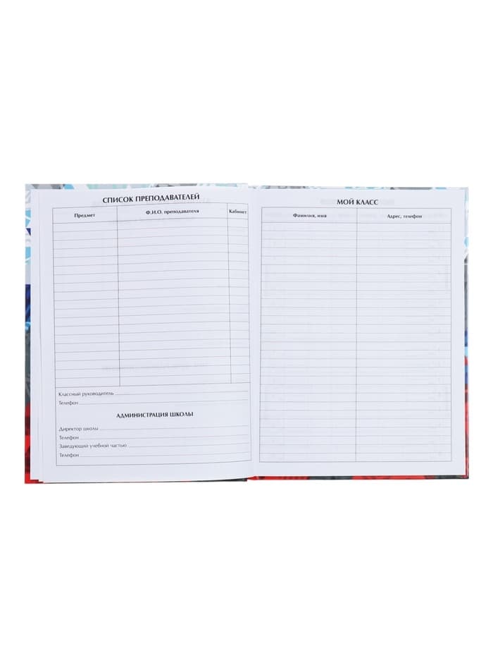 Дневник школьный для 1-11 классов, «Россия геометрия», твёрдая обложка 7БЦ, глянцевая ламинация, 40 листов