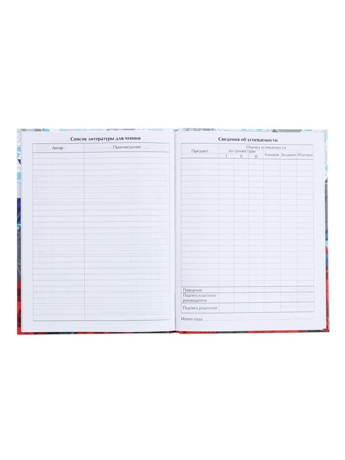 Дневник школьный для 1-11 классов, «Россия геометрия», твёрдая обложка 7БЦ, глянцевая ламинация, 40 листов