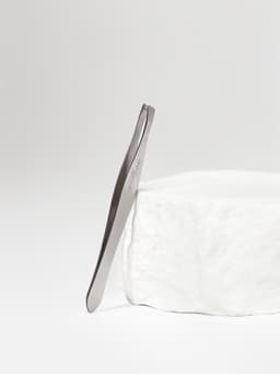 Пинцет для бровей и ресниц, скошенный, узкий, 9 см