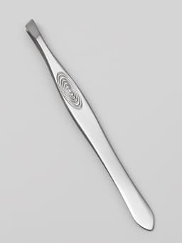 Пинцет для бровей и ресниц, скошенный, узкий, 9 см