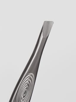 Пинцет для бровей и ресниц, скошенный, узкий, 9 см