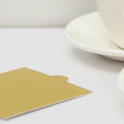 Подложка для пирожного «Золото», 9×9 см, толщина 0.1 см, картон