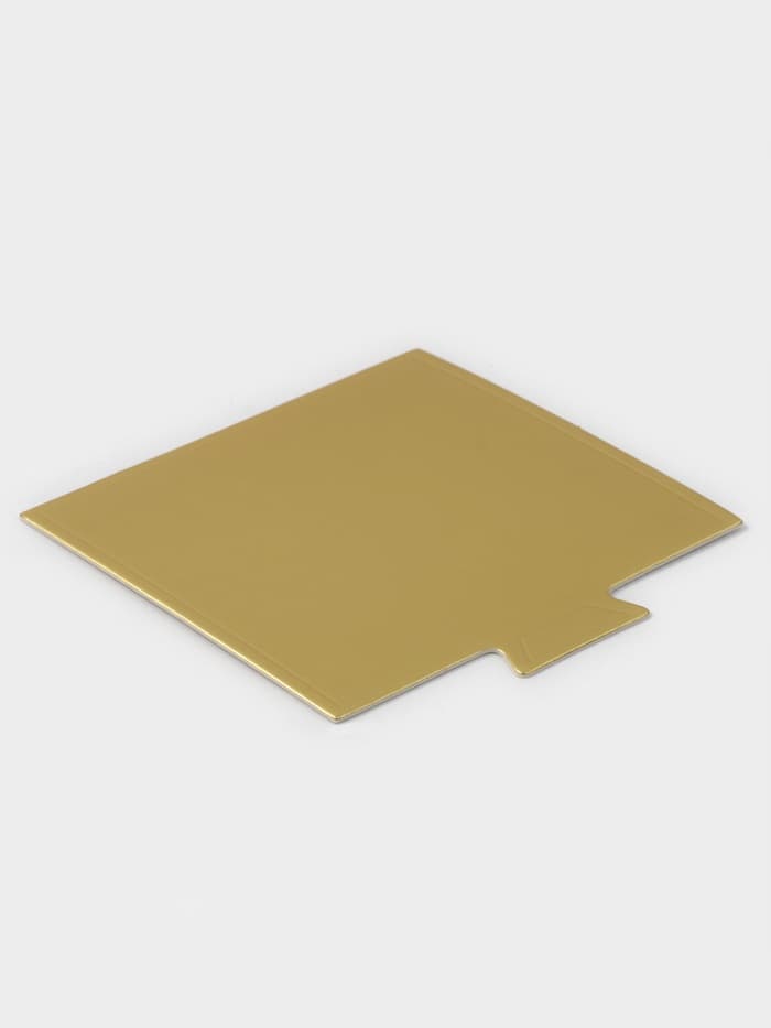 Подложка для пирожного «Золото», 9×9 см, толщина 0.1 см, картон