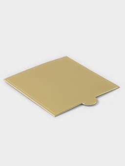 Подложка для пирожного «Золото», 9×9 см, толщина 0.1 см, картон