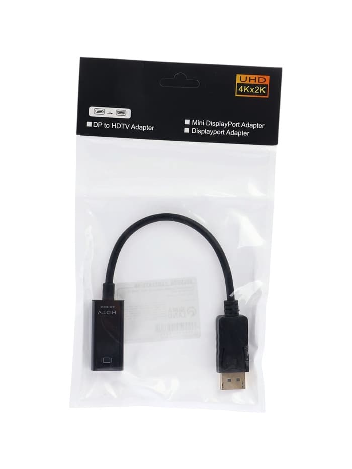 Переходник Luazon PL-003, HDMI (f) - DisplayPort (m), чёрный