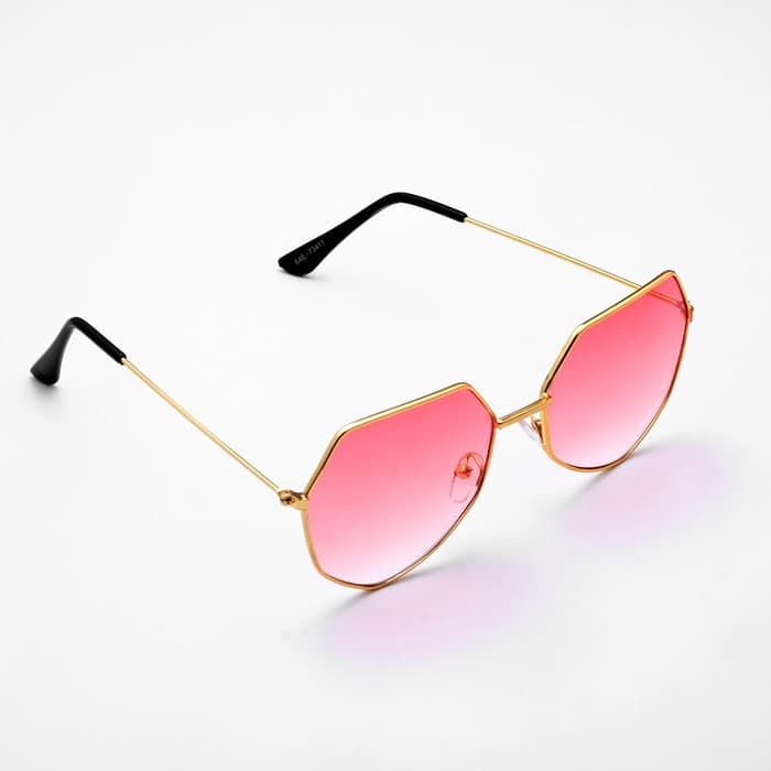 Очки солнцезащитные «OneSun. Футуристические», uv 375, линза 6×13.5 см, розовые