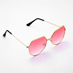 Очки солнцезащитные «OneSun. Футуристические», uv 375, линза 6×13.5 см, розовые