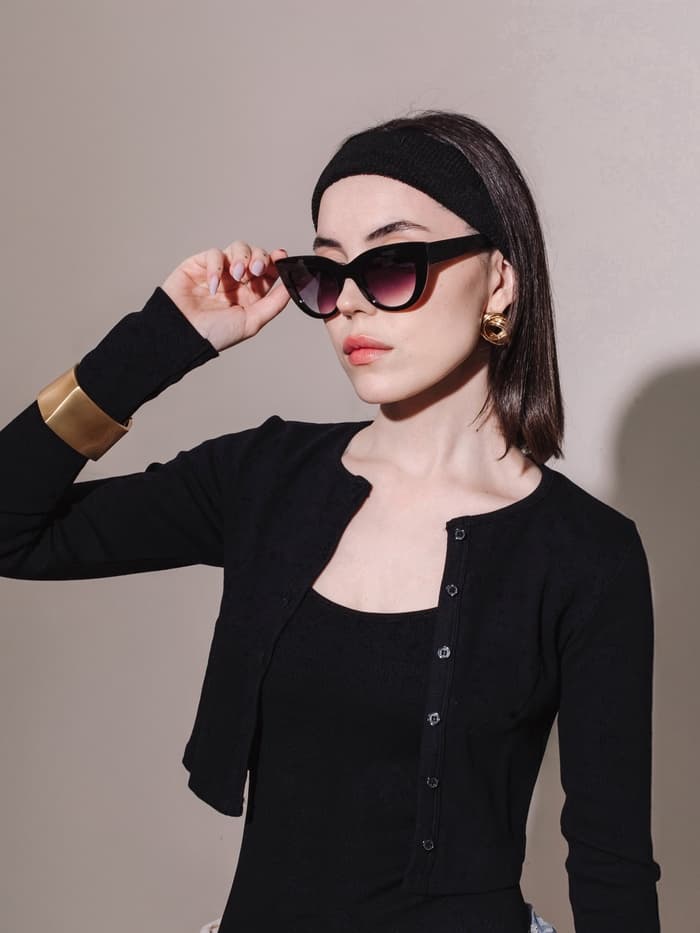 Очки солнцезащитные женские «OneSun. Кошачий глаз», uv 400, градиент, фиолетовые