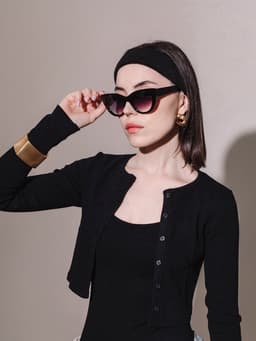 Очки солнцезащитные женские «OneSun. Кошачий глаз», uv 400, градиент, фиолетовые