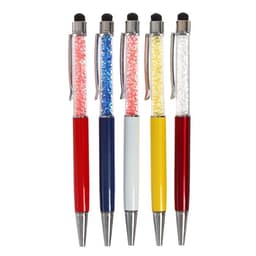 Ручка подарочная, шариковая, поворотная, со стразами и стилусом, МИКС