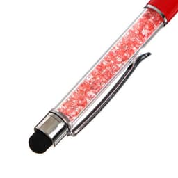 Ручка подарочная, шариковая, поворотная, со стразами и стилусом, МИКС