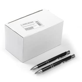 Ручка под логотип Calligrata, шариковая, автоматическая, синий стержень, узел 0.7 мм, корпус чёрный