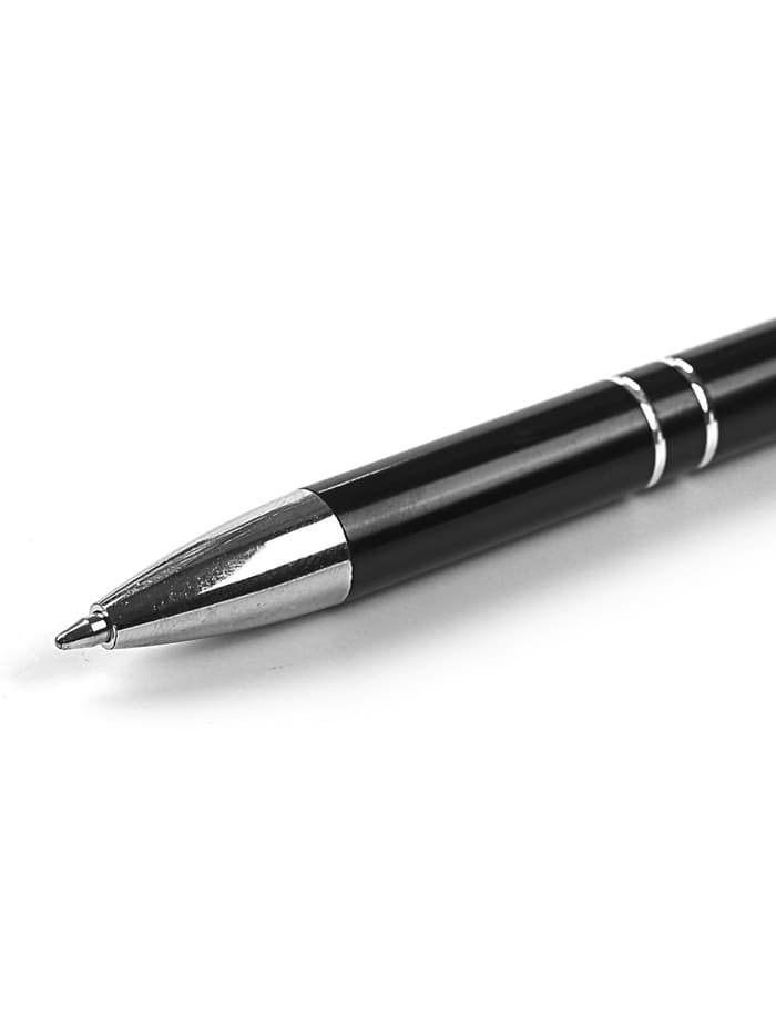 Ручка под логотип Calligrata, шариковая, автоматическая, синий стержень, узел 0.7 мм, корпус чёрный