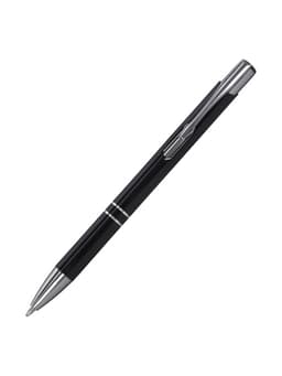 Ручка под логотип Calligrata, шариковая, автоматическая, синий стержень, узел 0.7 мм, корпус чёрный