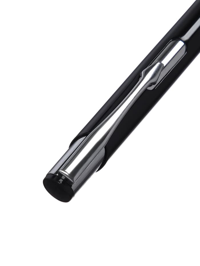 Ручка под логотип Calligrata, шариковая, автоматическая, синий стержень, узел 0.7 мм, корпус чёрный