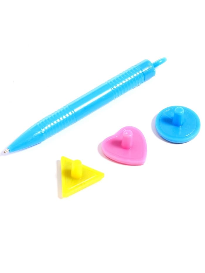 Доска магнитная с цветной крошкой, 3 штампика в комплекте, МИКС