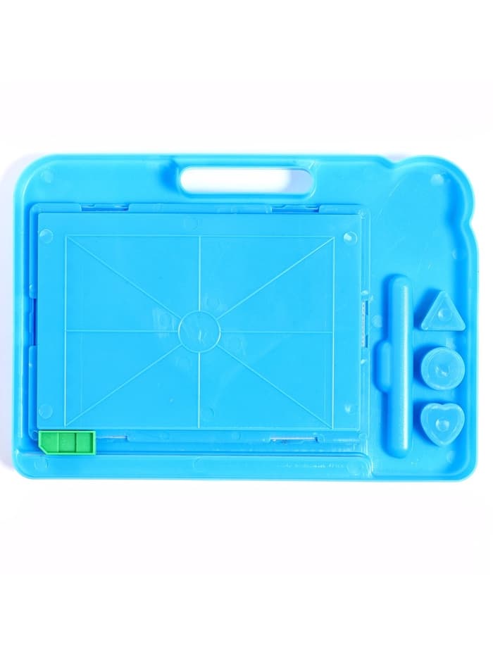 Доска магнитная с цветной крошкой, 3 штампика в комплекте, МИКС