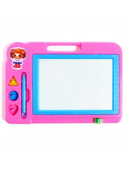 Доска магнитная с цветной крошкой, 3 штампика в комплекте, МИКС