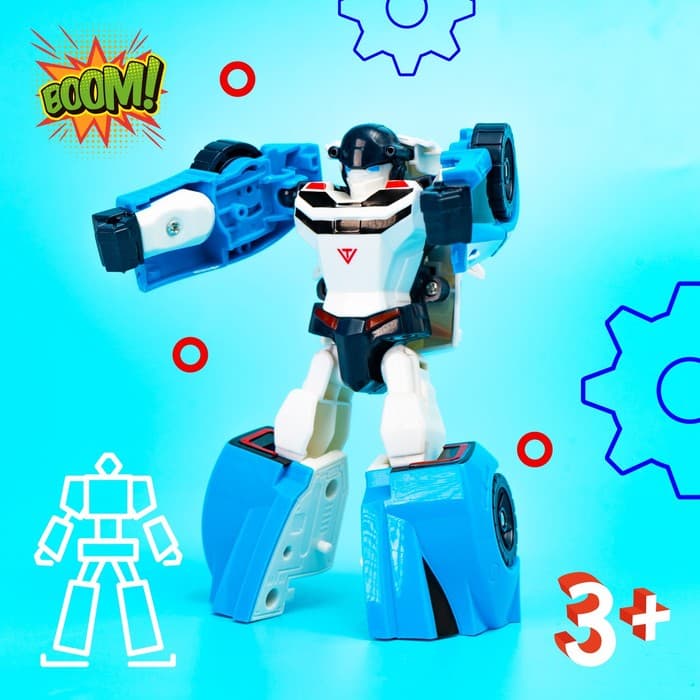 Робот - машинка «Полицейский», быстрая трансформация